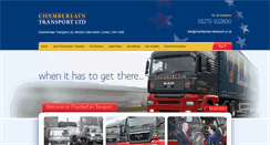 Desktop Screenshot of chamberlain-transport.co.uk